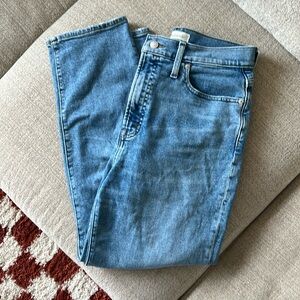 madewell perfect vintage straight crop jean size 29